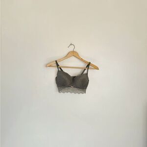 SALE! Khaki Green Danskin Lace Underwire Bra Size 34C EUC